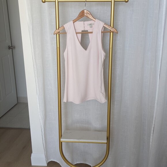 Mexx Tops - MEXX Soft Pink Sleeveless Blouse with V-Neck + Keyhole Back (US 6)